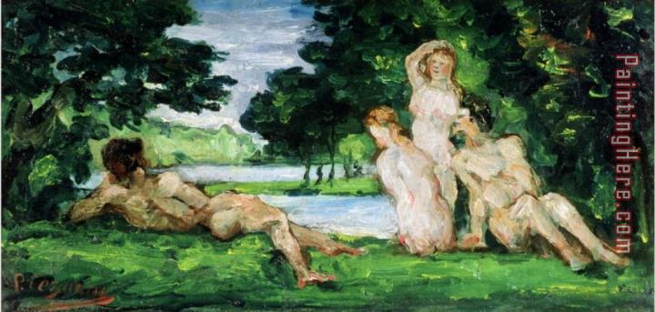 Paul Cezanne Bathers Male And Female